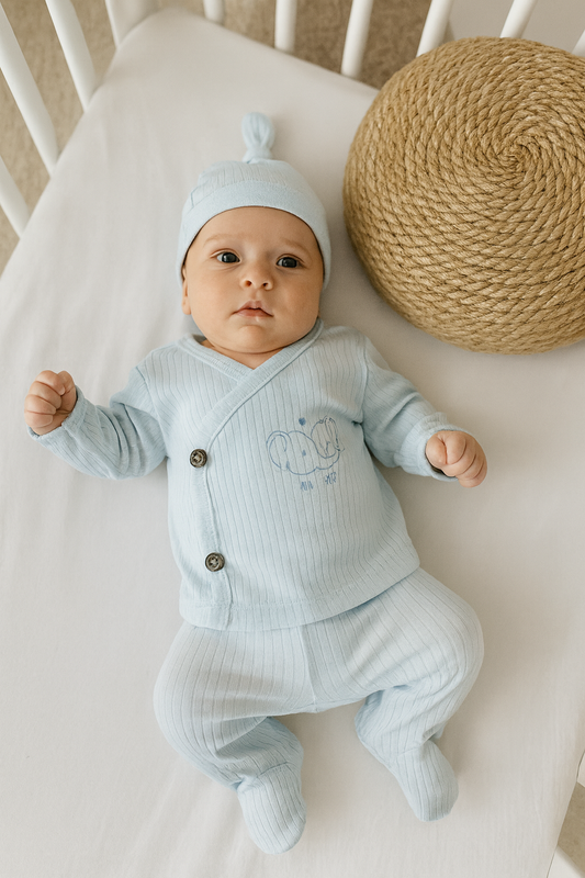 Cotton 3 pieces set pijama available in 2 colors