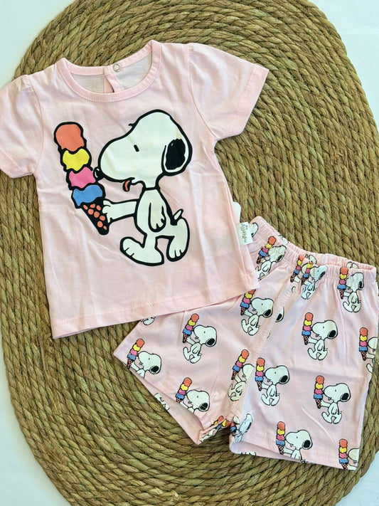 Cotton Snoopy Pink Pijama