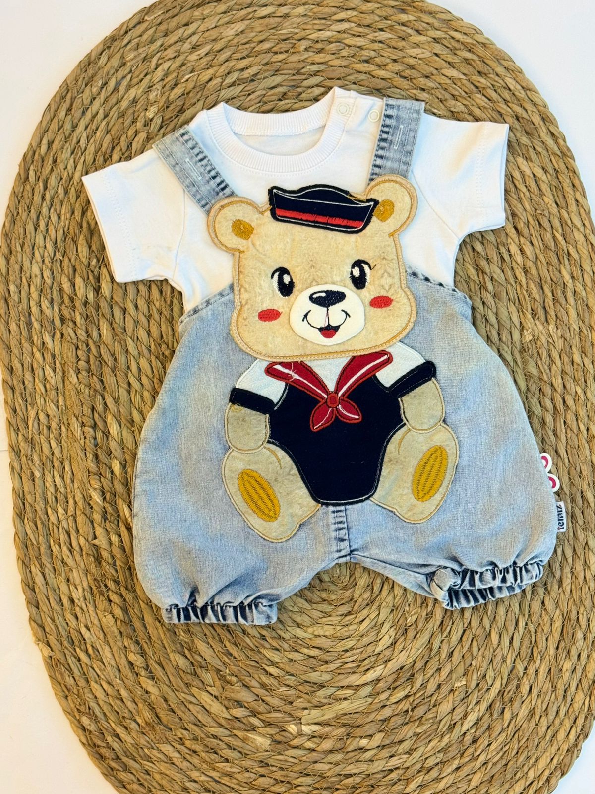 Denim Salopette with T-shirt