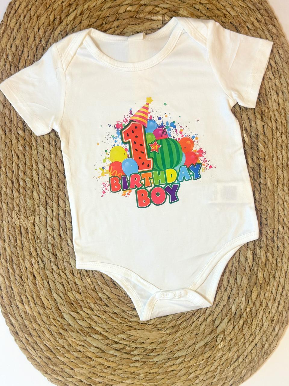1st Birthday Boy Bodysuit
