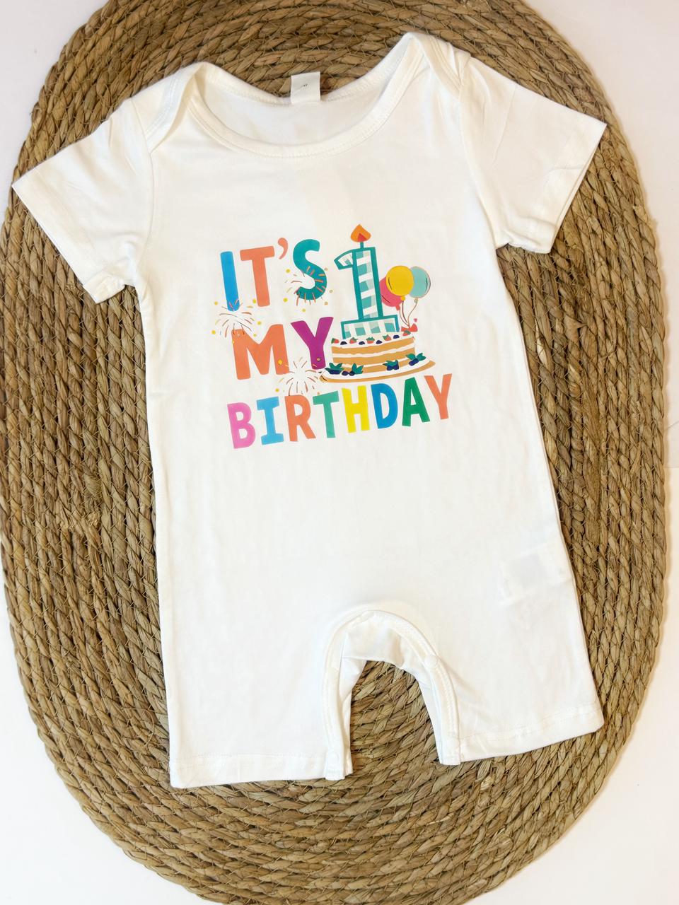 My 1st Birthday Romper