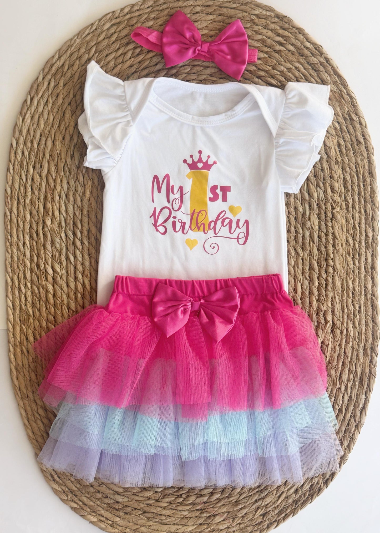 1st Birthday Girl's Set