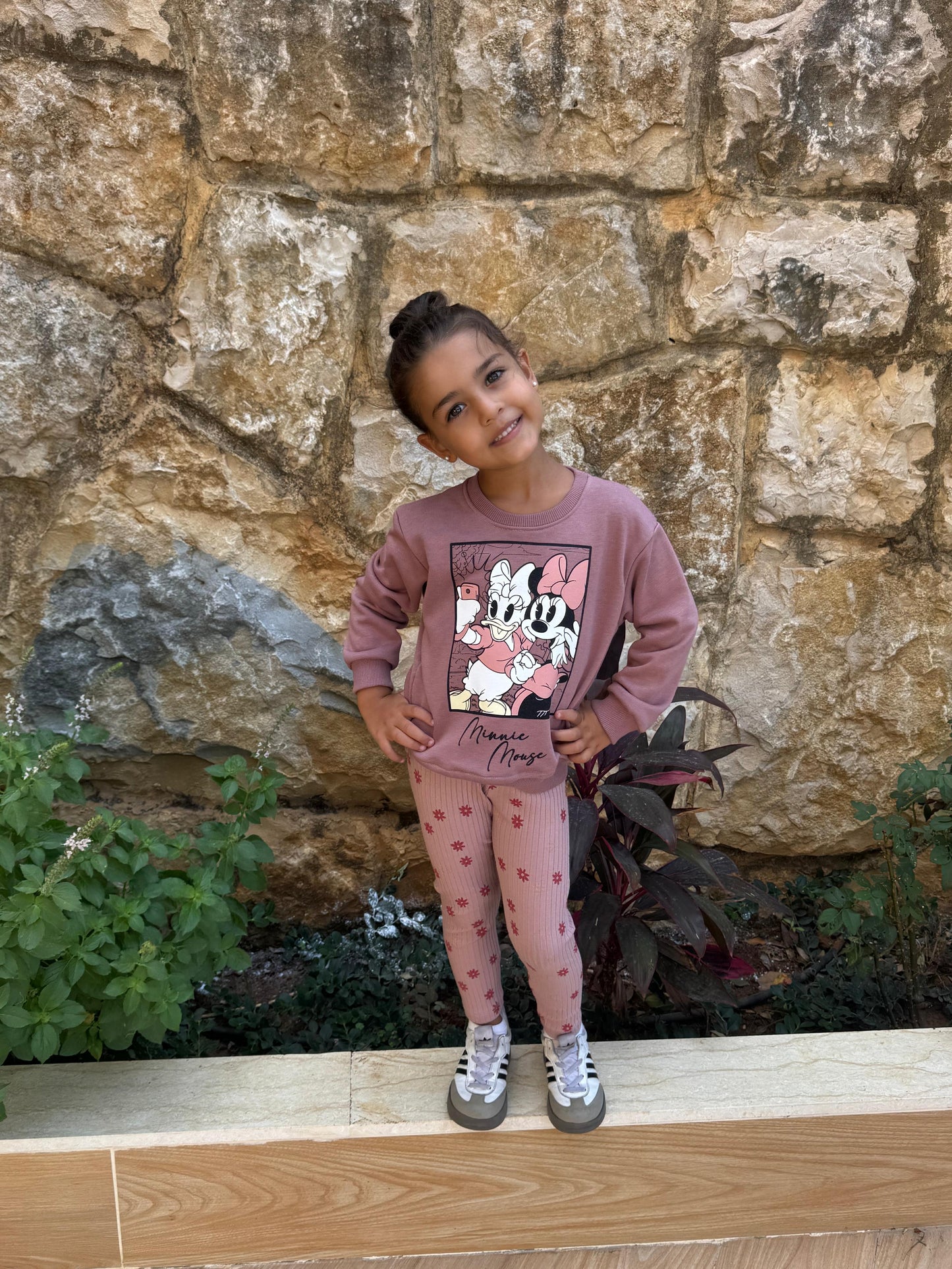 Cotton Minnie Mouse Purple Set