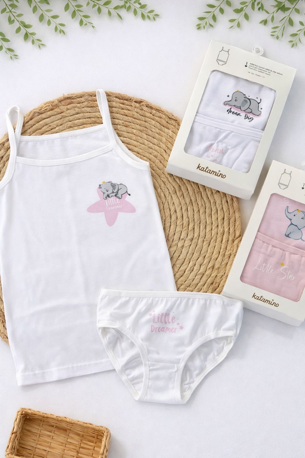 Girls underwear set (camisole & brief)