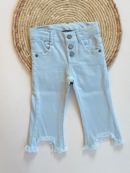 Blue Cropped Pants