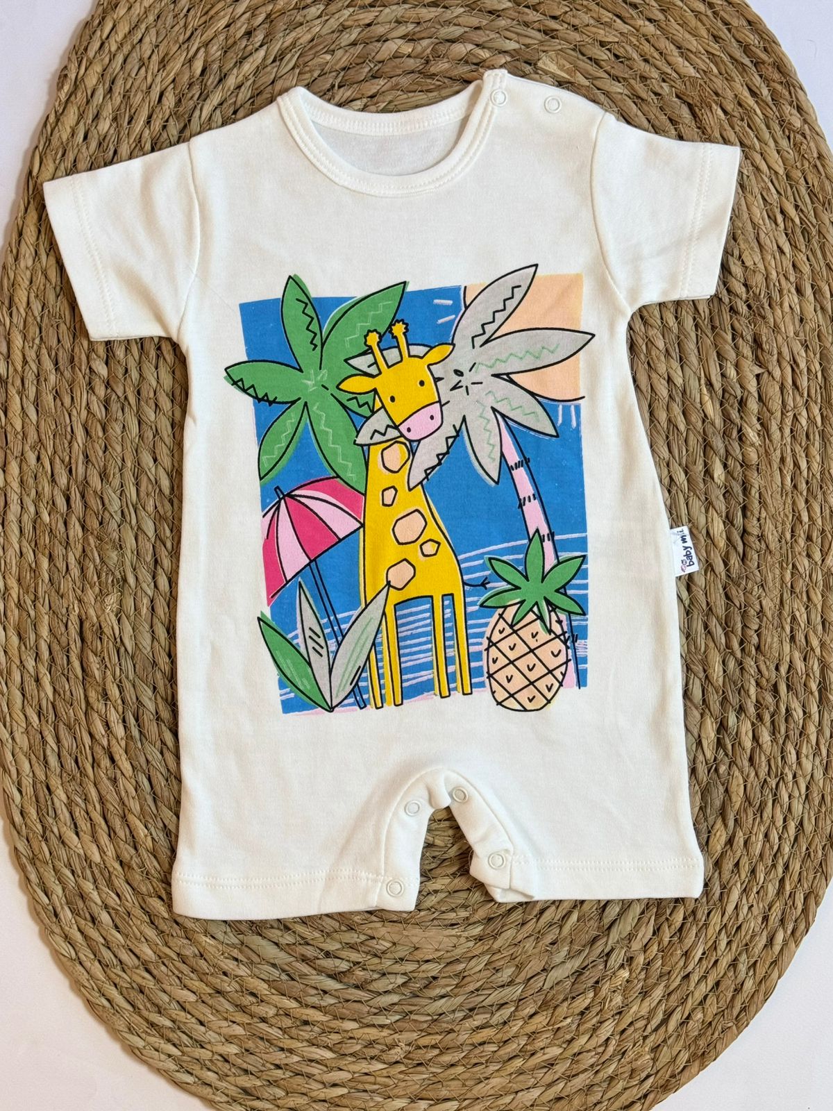 Cotton Girafe Romper (4 colors)