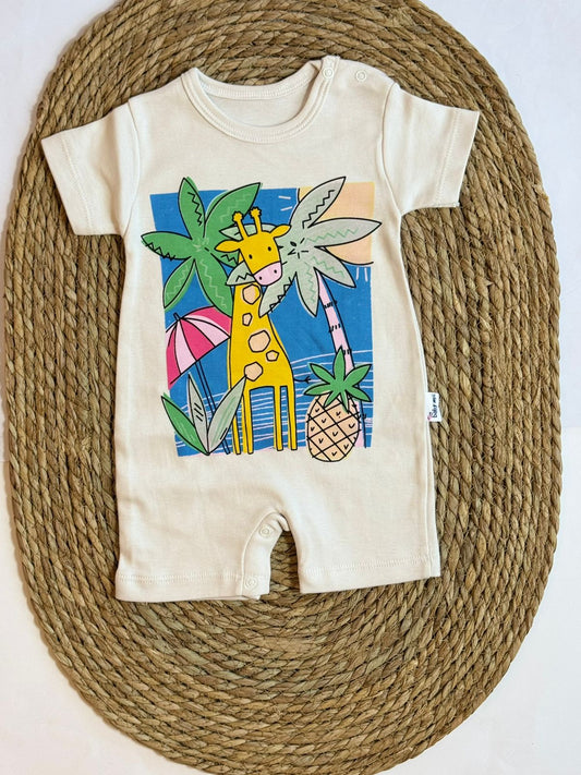 Cotton Girafe Romper (4 colors)