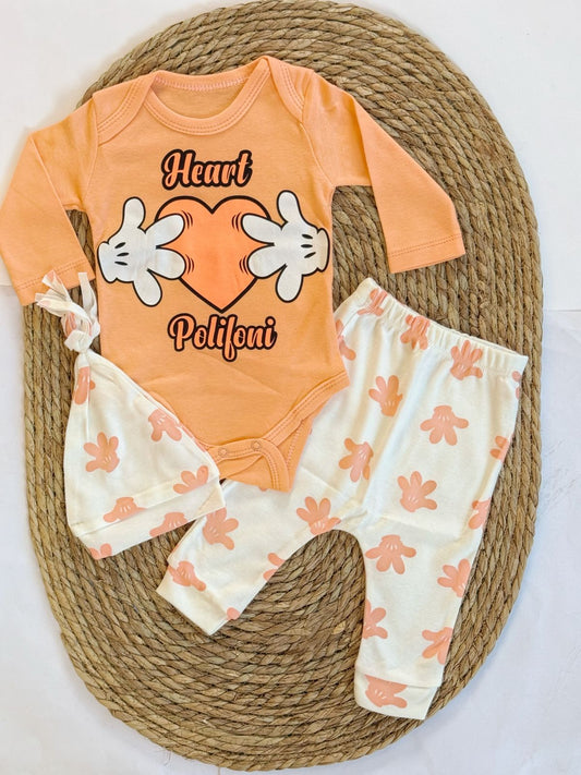 Cotton bodysuit & pant set