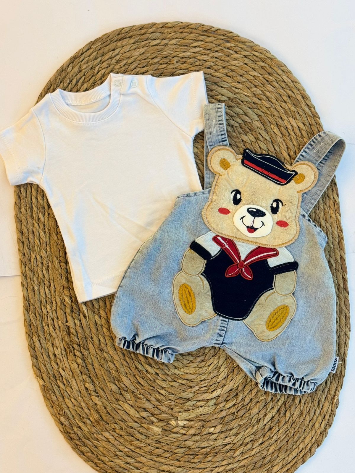 Denim Salopette with T-shirt