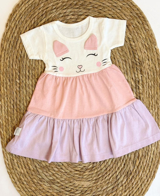 Cotton Baby Girl Dress available in 4 Colors
