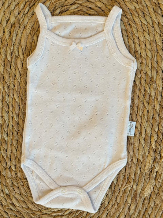 100% Cotton White Bodysuit