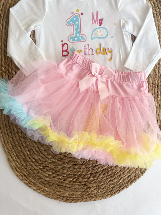 1st Birthday Girl's Set