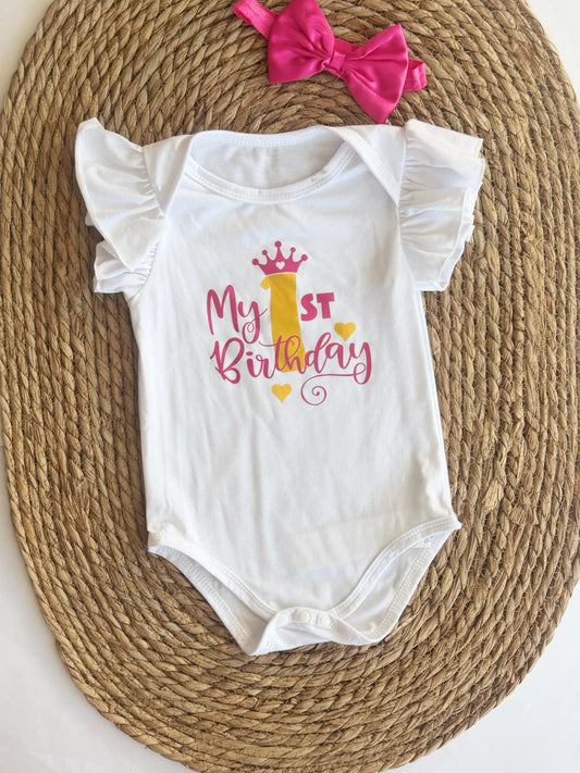 1st Birthday Girl's Set