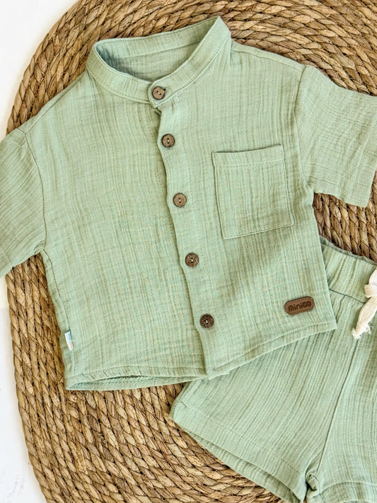 Linen Baby Boy Set