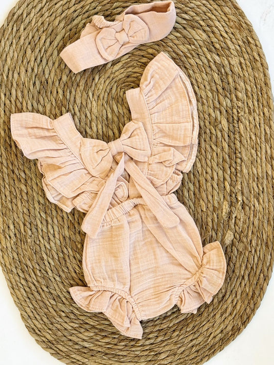 Linen Rompers available in 2 colors