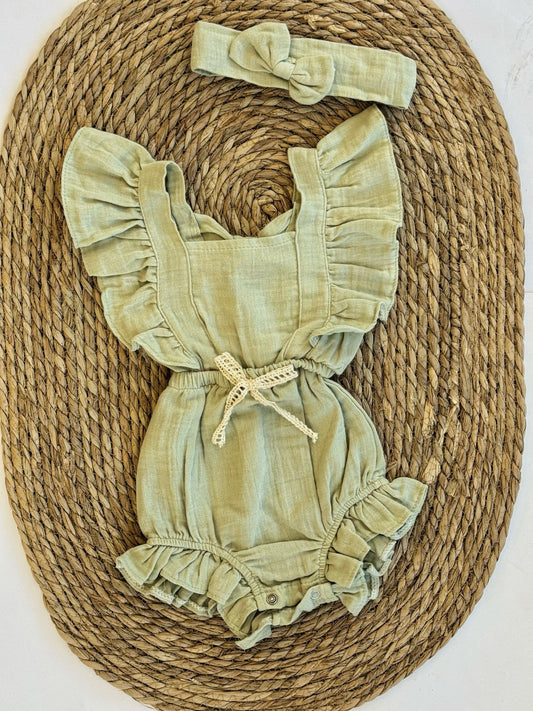 Linen Rompers available in 2 colors