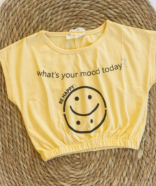 Yellow Sweatpant & Crop Top Set