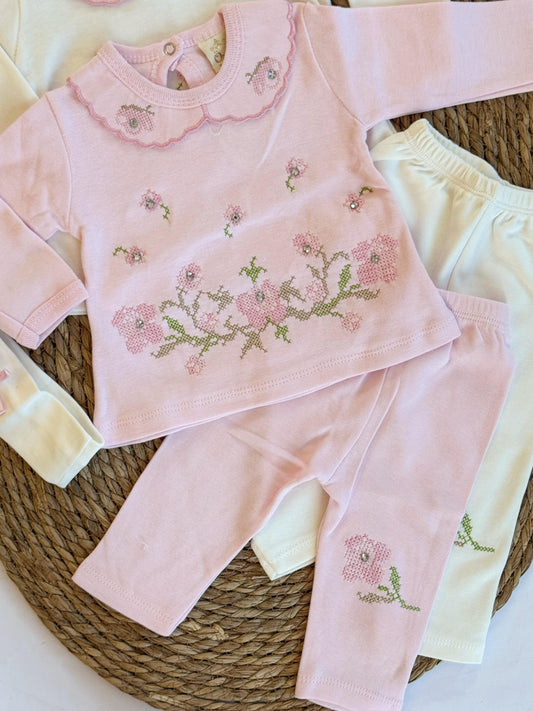 Cotton Baby Pijama available in 2 colors
