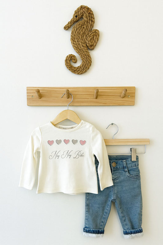 3 pieces girls set / fur inside