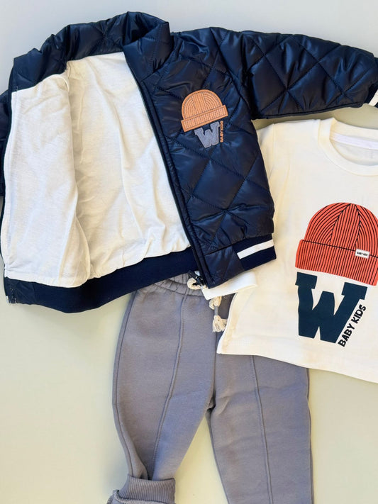 3 pieces set / Fleece Pants