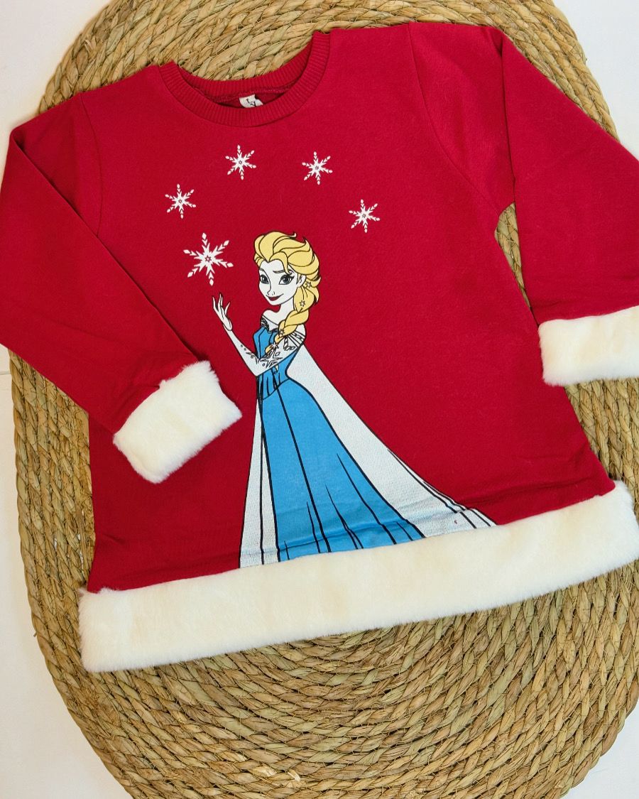 Soft Fleece Christmas/Elsa sweater