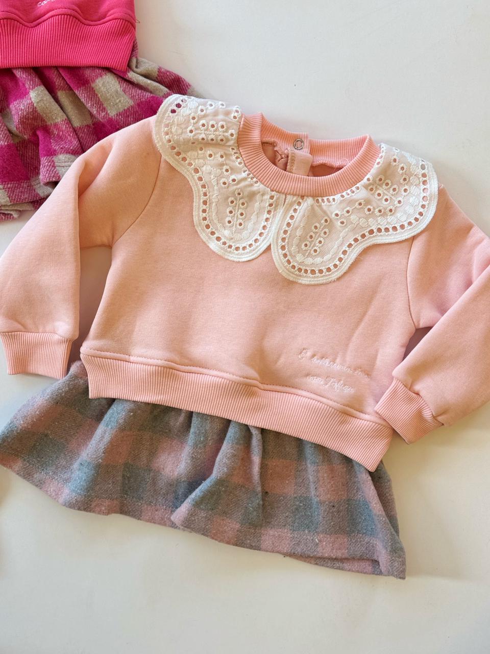 Fleece dress available in 2 colors