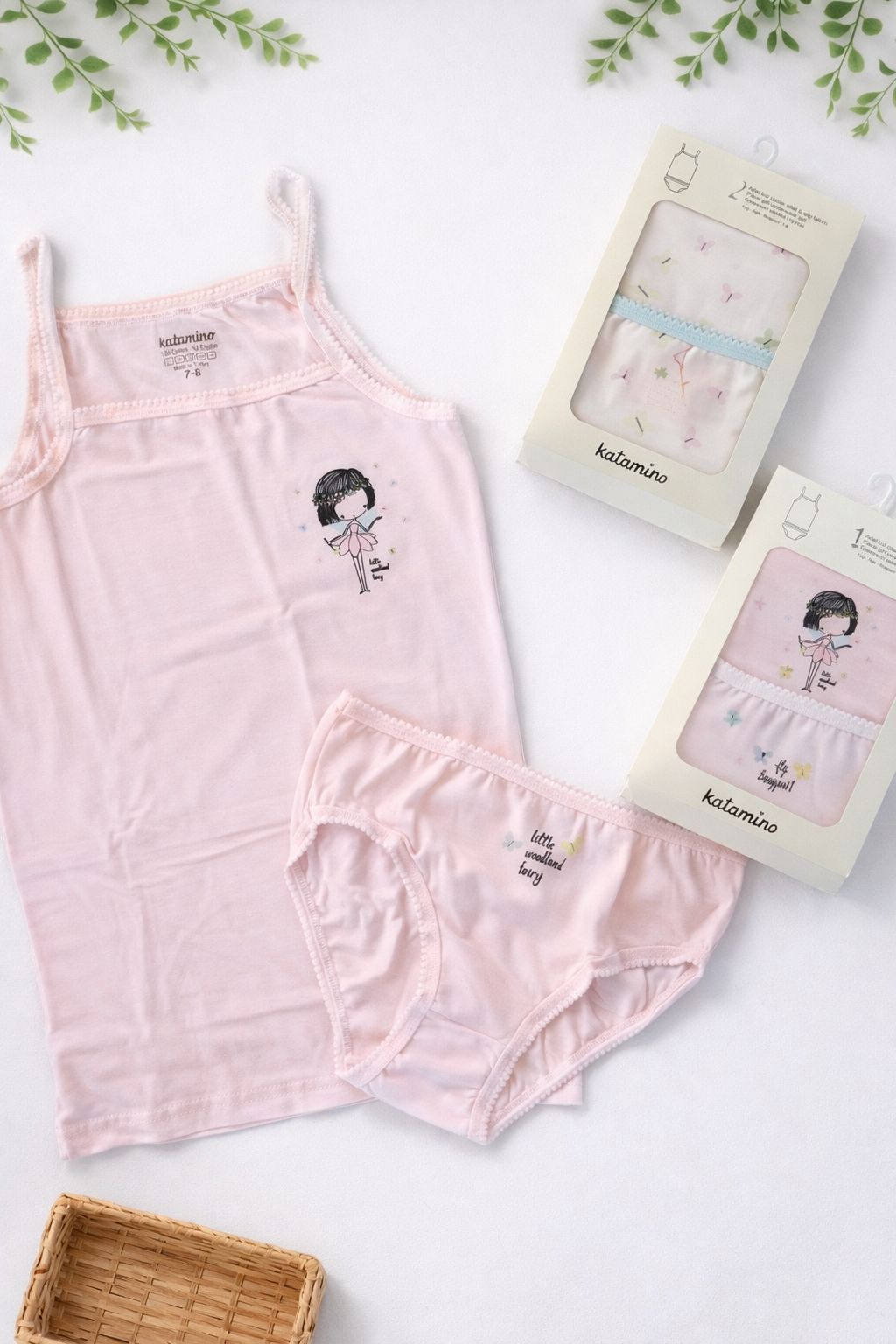 Girls underwear set (camisole & brief)