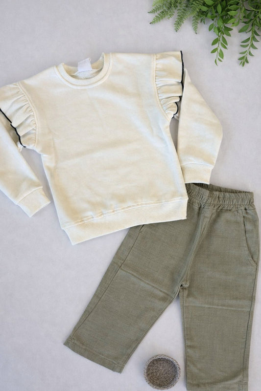 Cotton white sweater
