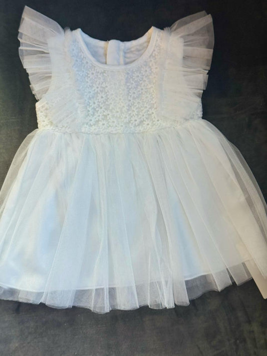 White tulle dress