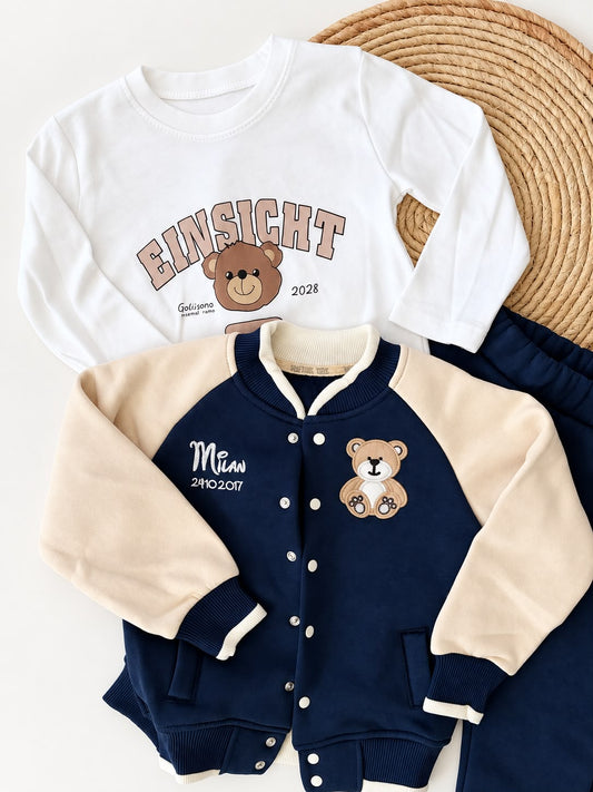 3 pieces fleece navy set