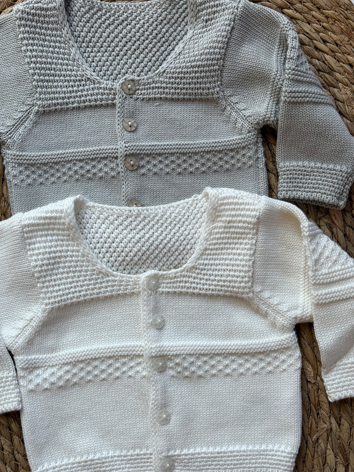 Knit cardigan available in 2 colors