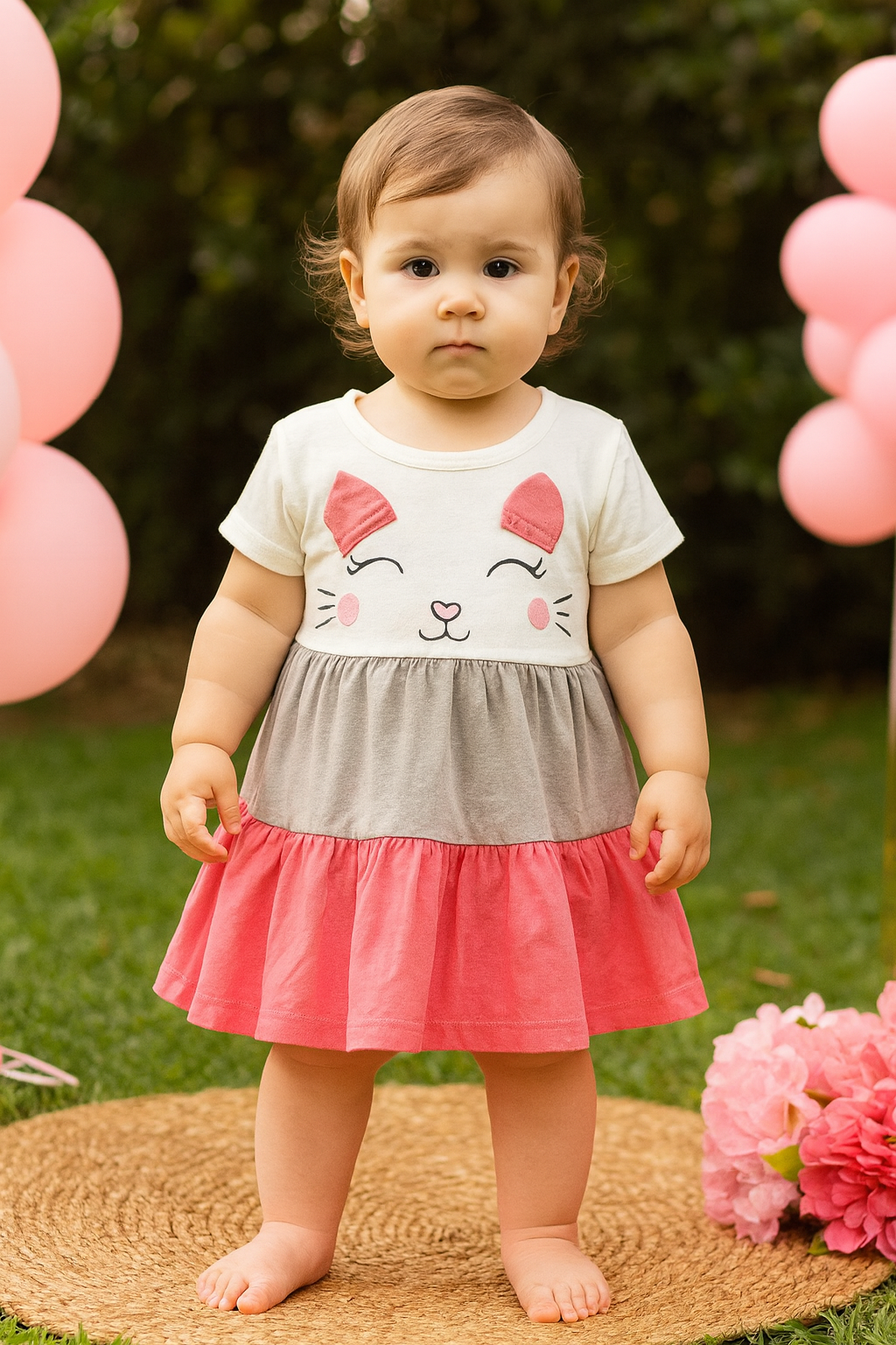 Cotton Baby Girl Dress available in 4 Colors