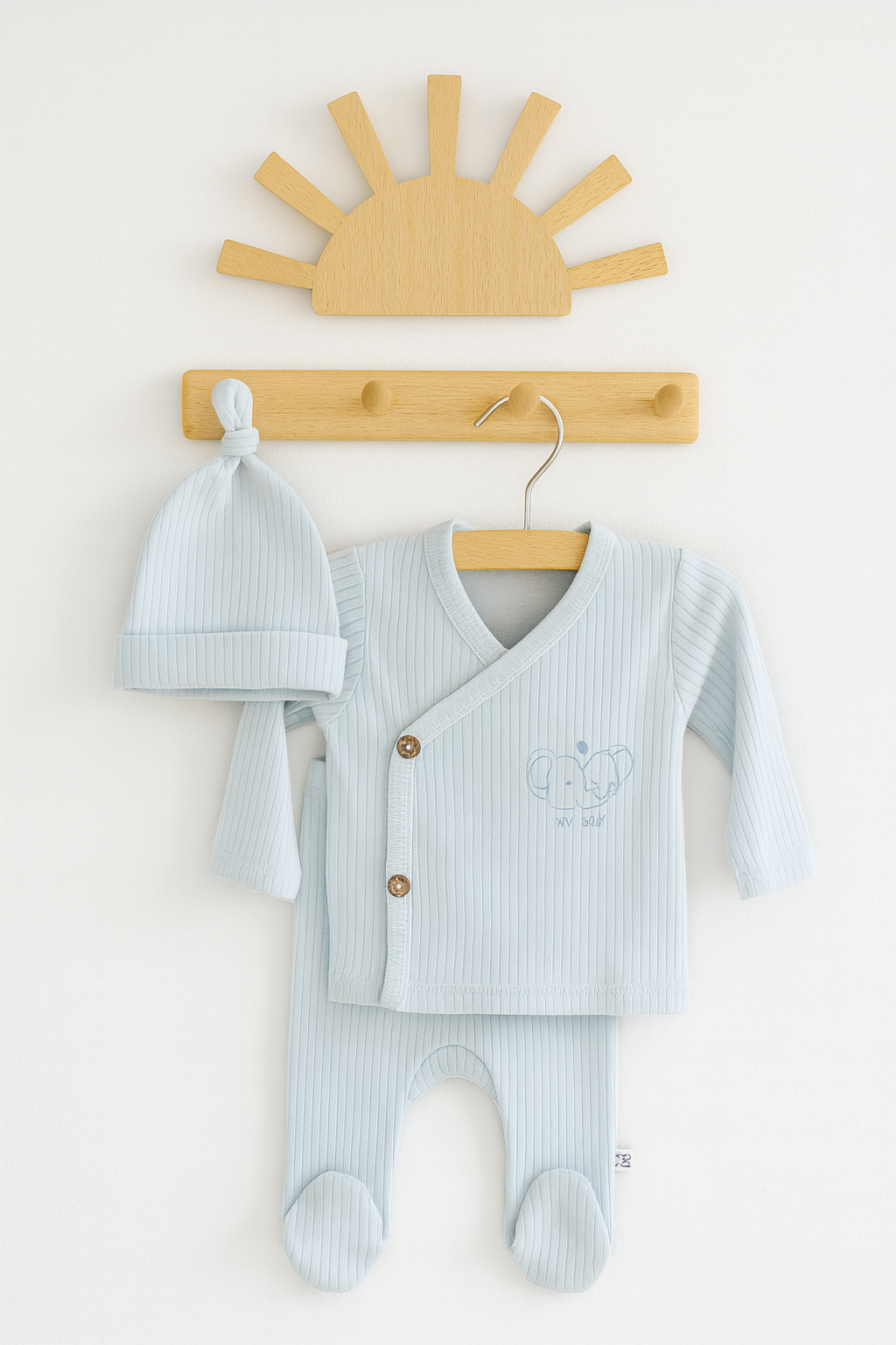 Cotton 3 pieces set pijama available in 2 colors
