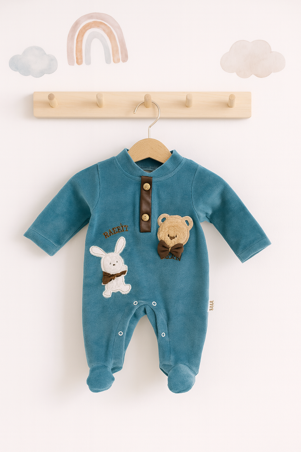 Velvet overall available in 2 colors