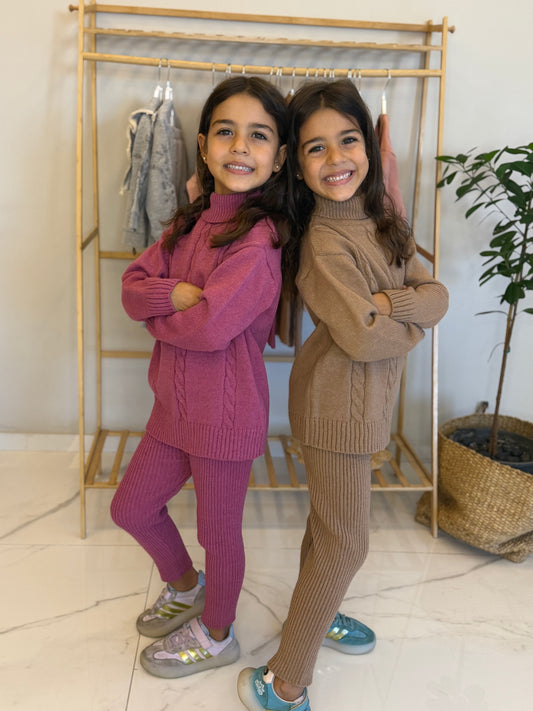 knit set available in 2 colors
