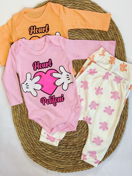 Cotton bodysuit & pant set