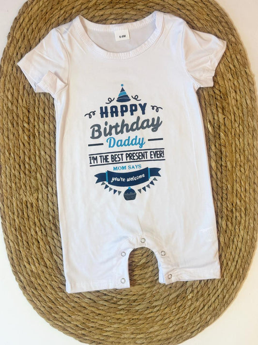 Daddy's Birthday Romper