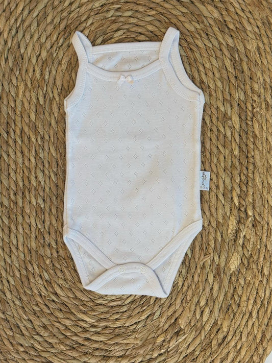 100% Cotton White Bodysuit