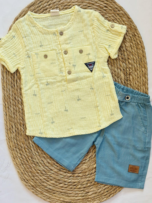 Linen Shirt & Shorts