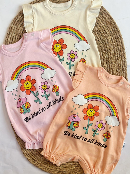 Cotton Rompers available in 3 colors