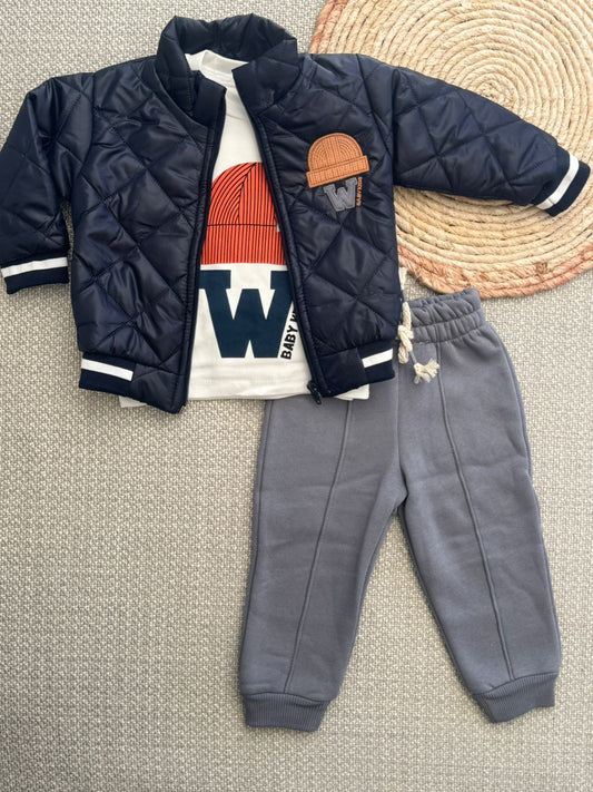 3 pieces set / Fleece Pants