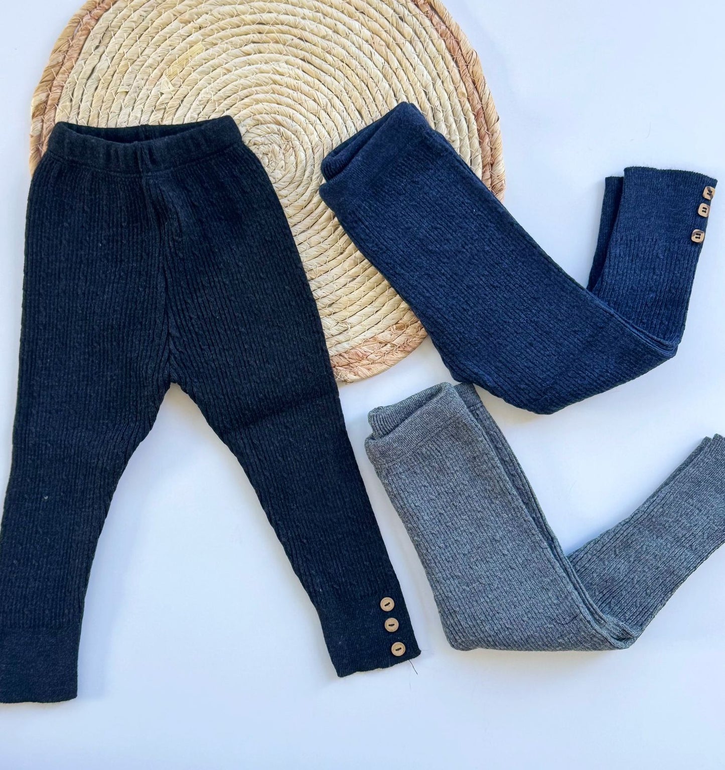 wool legging available in 3 colors