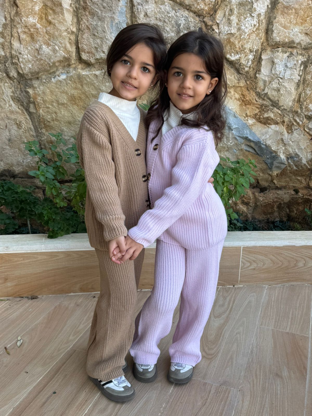 3 pieces wool set available in 2 colors