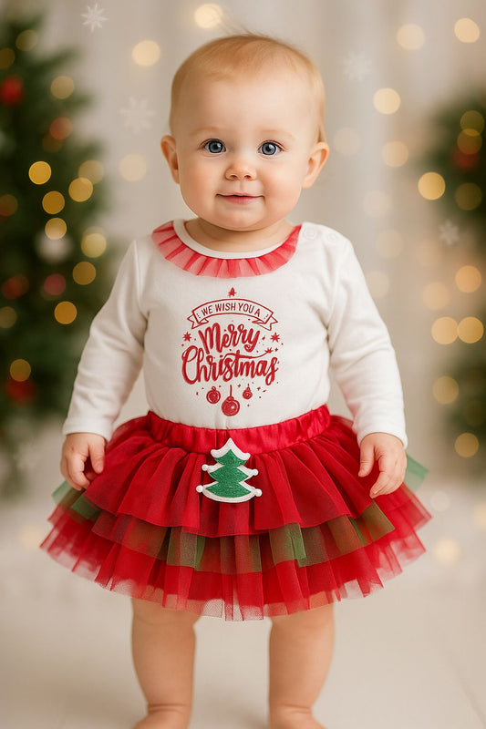 Christmas Bodysuit & tutu Set