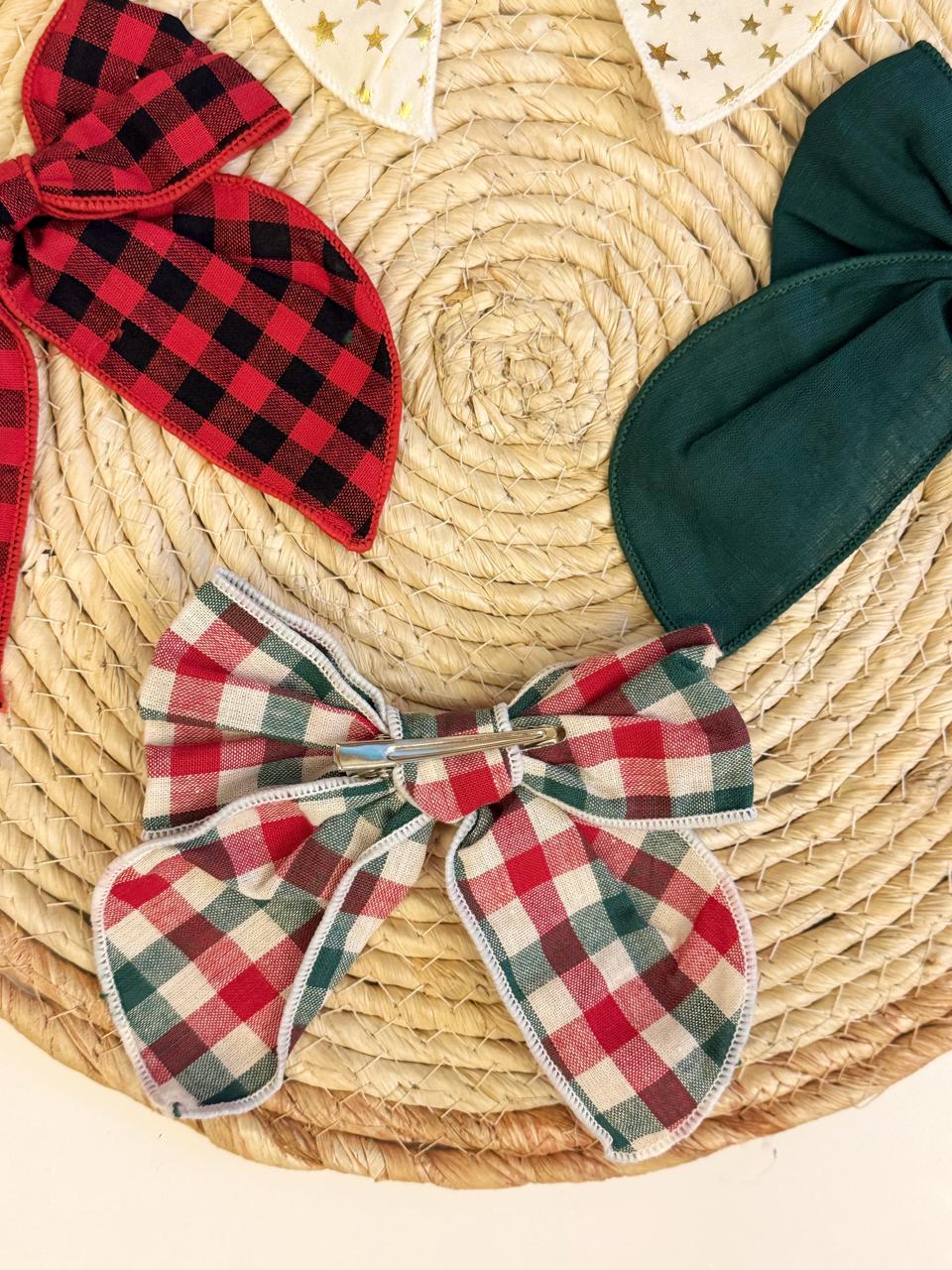 Set of 4 Christmas Hair Clips