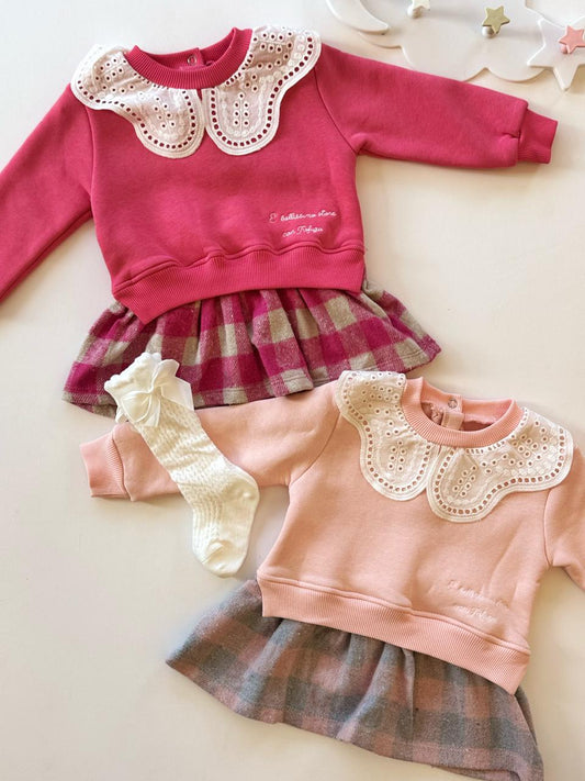 Fleece dress available in 2 colors