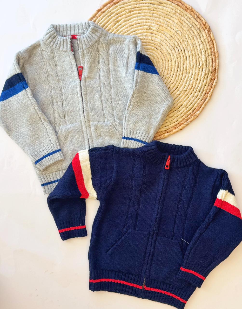 Knit cardigan available in 2 colors