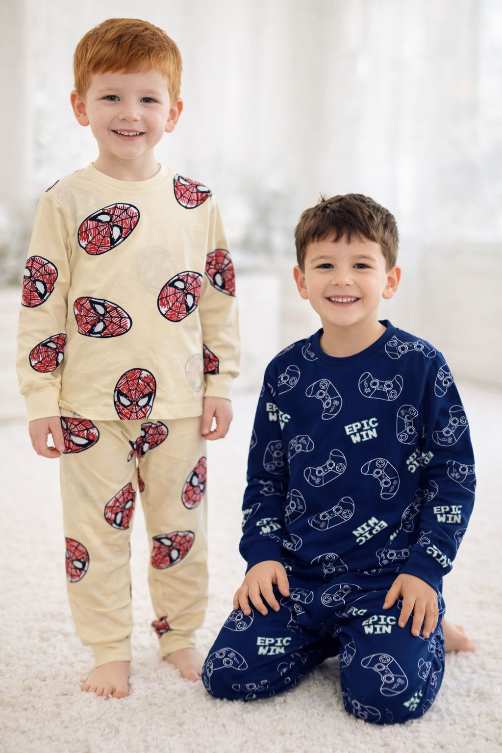 100% Cotton pyjamas available in 2 colors