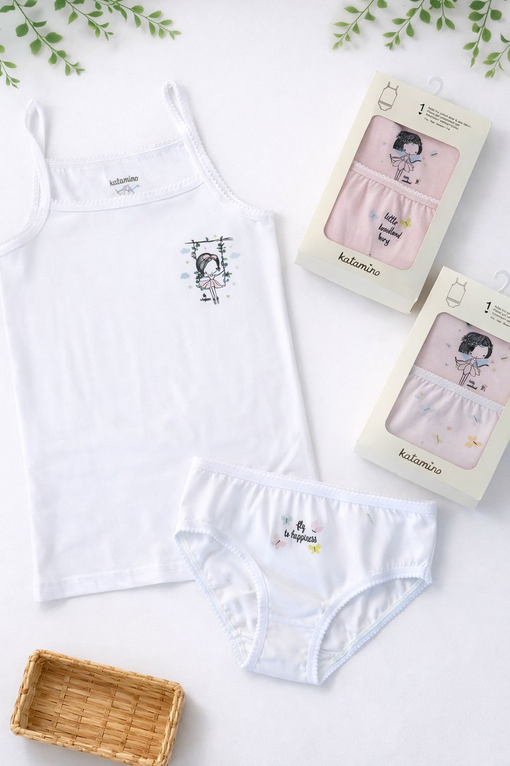 Girls underwear set (camisole & brief)