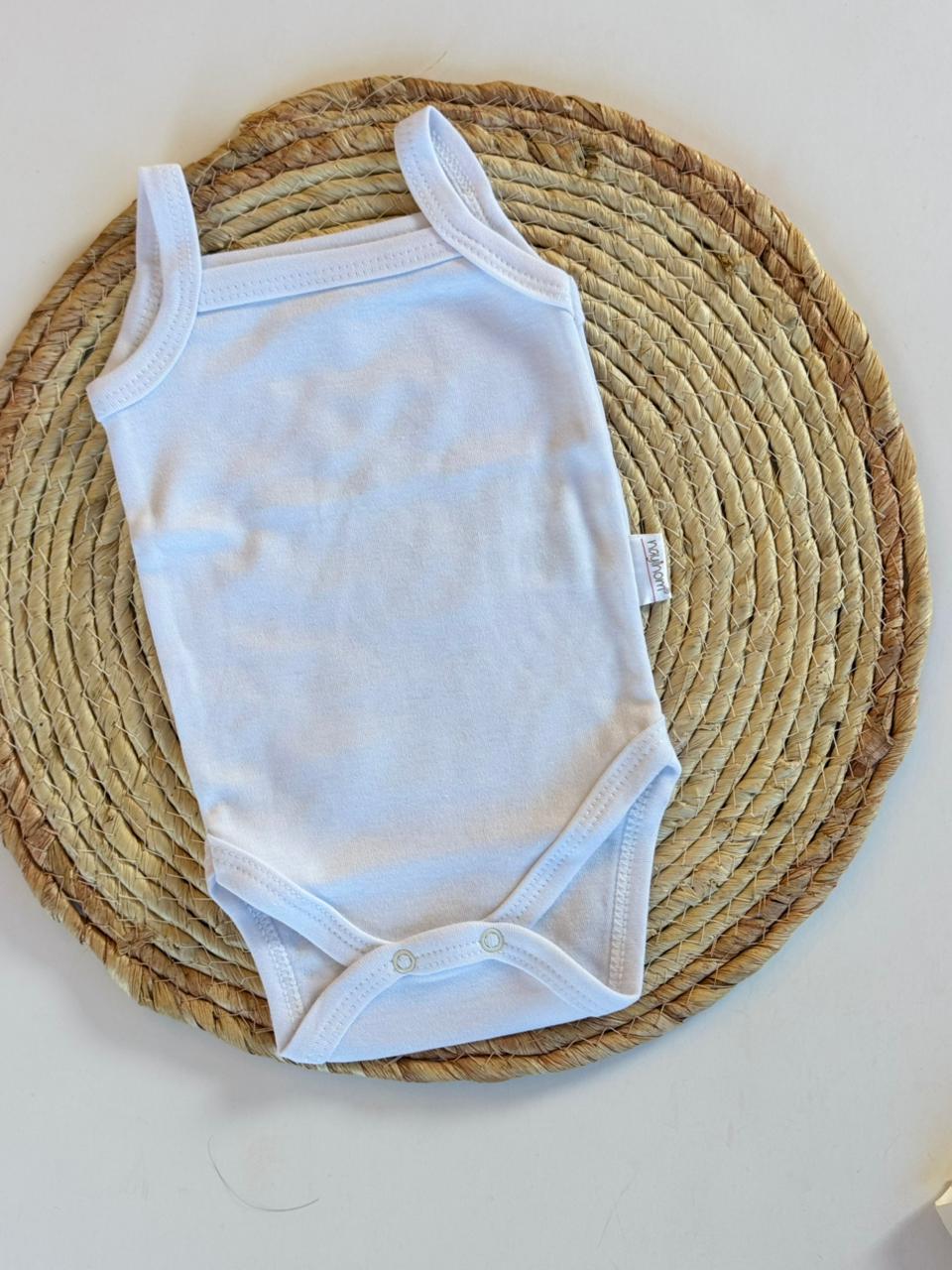 100% cotton white bodysuit
